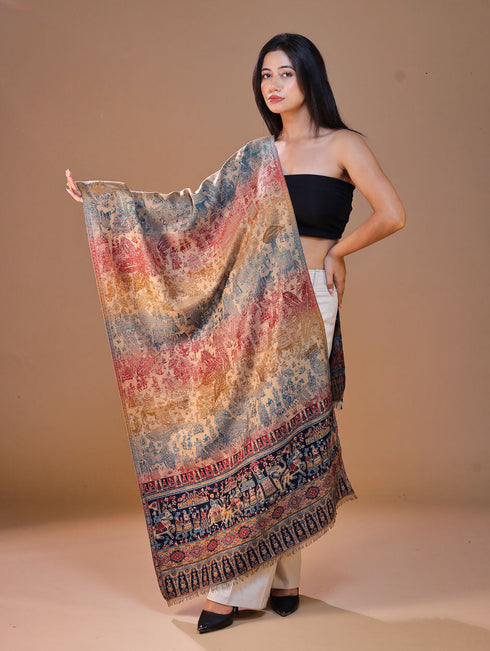 Women's Jamawar Wool Stole